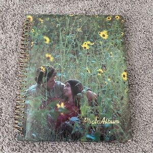 Vintage 1970's Photo Album Retro Made in Korea Spiral Bound Dry Mount